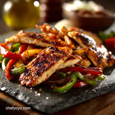 Grilled Chicken Fajitas: The Cracking Char-Grilled Recipe Recipe Card