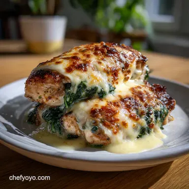 Grilled Chicken with Spinach and Melted Mozzarella in 15 Min