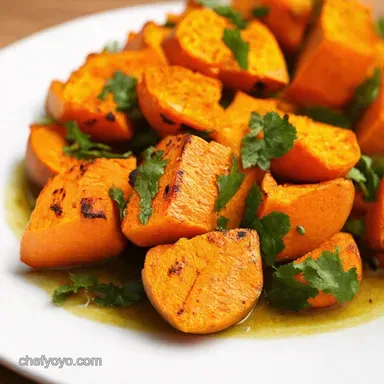 Fire Up These Grilled CilantroLime Sweet Potato Sunshine Recipe Card