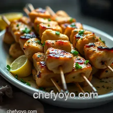 Lemon-Herb Chicken Skewers: My Go-To Grill Recipes! Recipe Card