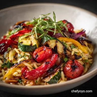 Grilled Vegetable Orzo Pasta Salad: Smoky, Light Summer Side