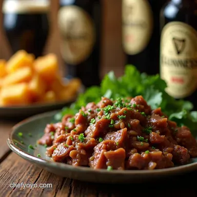 Guinness Corned Beef My St Patricks Day Food Feast Recipe Card