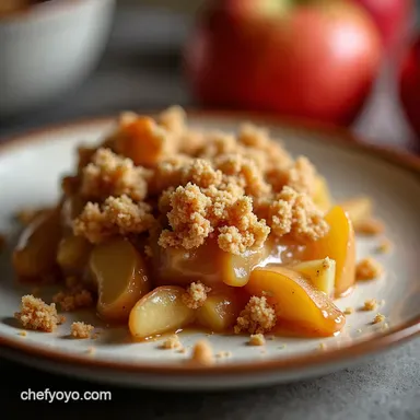 Yummy Fall Desserts Harvest Apple Crumble Easy Spiced Recipe Card