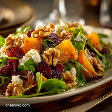 Harvest Fall Salad: The Best Autumn Salad Recipe for Thanksgiving Recipe Card