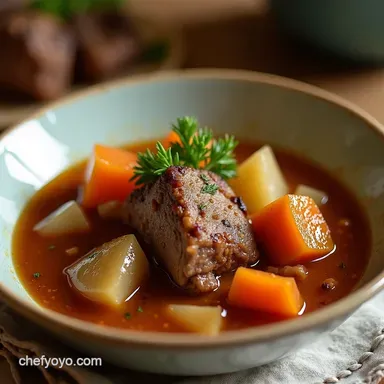 Need Comfort Make This Hawaiian Oxtail Soup Aloha in a Bowl Recipe Card