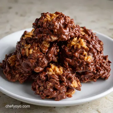 Haystacks: Chocolate-Butterscotch No-Bake Crunch Clusters