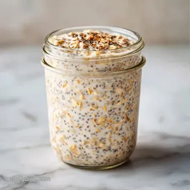 Healthy Grab And Go Oats: Meal Prep Recipe Card