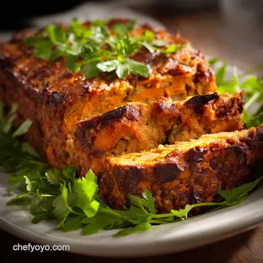 Healthy Sweet Potato Turkey Meatloaf: Moist Comfort Food for Fall.