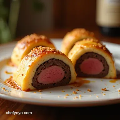 Heart Shaped Food Mini Beef Wellingtons for Romance Recipe Card