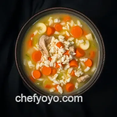 Heartwarming Chicken and Rice Soup: A Cozy Bowl of Goodness Recipe Card