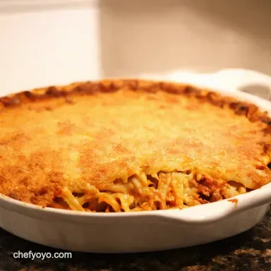 My Hearty Baked Spaghetti Casserole Is as Easy as Pie Recipe Card