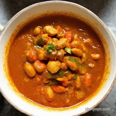 Hearty Groundnut Stew Recipe West African Comfort Food Recipe Card