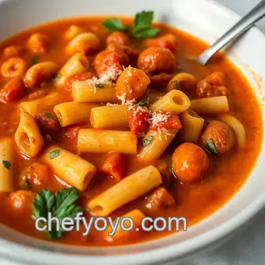 Cozy & Hearty Pasta Fagioli Soup - Just Like Nonna's! Recipe Card