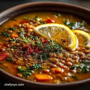 Hearty Lemon Herb Lentil Soup An Easy Comforting Recipe