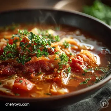 Traditional Cabbage Roll Soup Recipe Golabki No Rolling Needed Recipe Card