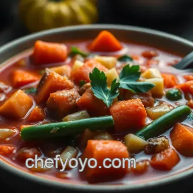 My Go-To Vegetarian Minestrone Soup: A Family Favorite Recipe Recipe Card