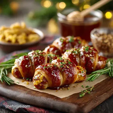 Holiday Pigs in a Blanket: Sticky Maple-Mustard Glaze Recipe