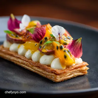 Passion Flakies Recipe: Tropical Pastry with Cr&egrave;me P&acirc;tissi&egrave;re Recipe Card