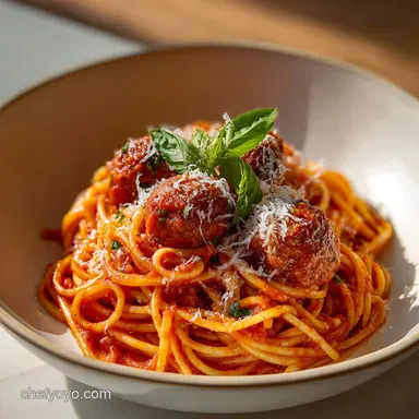 Spaghetti and Meatballs for 8 Servings