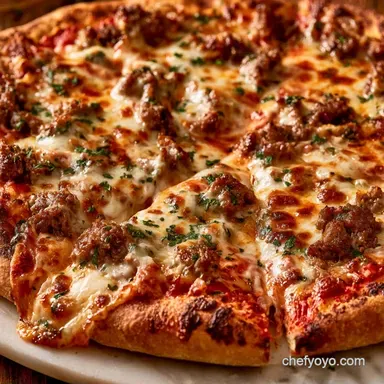 Venison Pizza Recipe for 6 Servings Recipe Card