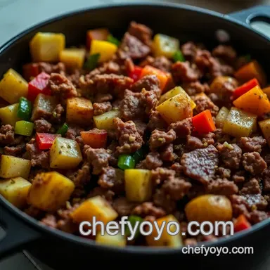 How to Make Easy Homestyle Hormel Corned Beef Hash Skillet Recipe Card