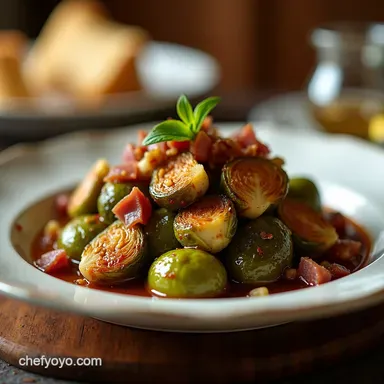 Easy HoneyGlazed Brussels Sprouts for Christmas Side Dishes Recipe Card