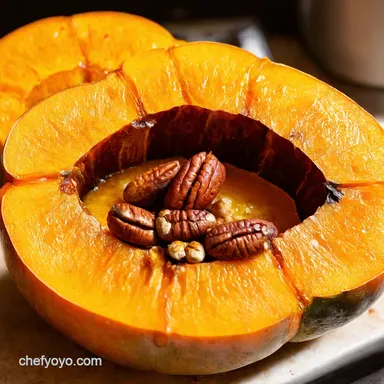 Easy Baked Acorn Squash Recipe HoneyPecan Perfection Recipe Card