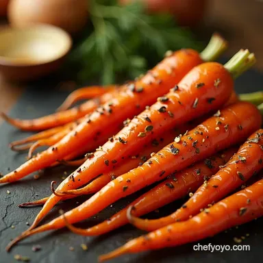 Festive HoneyGlazed Roasted Carrots Christmas Dinner Sides Recipe Card