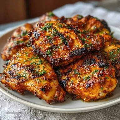 Indian Spiced Chicken for 6 Servings Recipe Card
