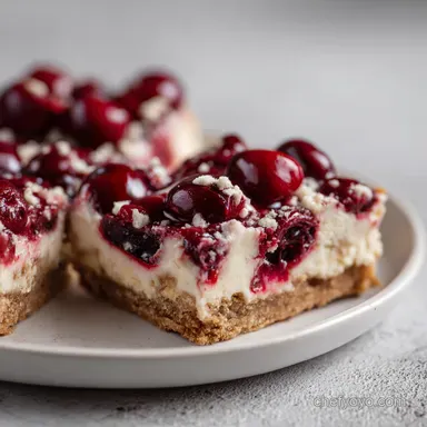 Cherry Pie Bars in 50 Minutes | Easy Dessert Recipe Card