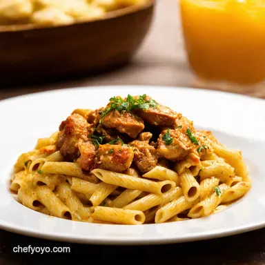 Jerk Chicken Pasta Island Spice Italian Comfort Recipe Card