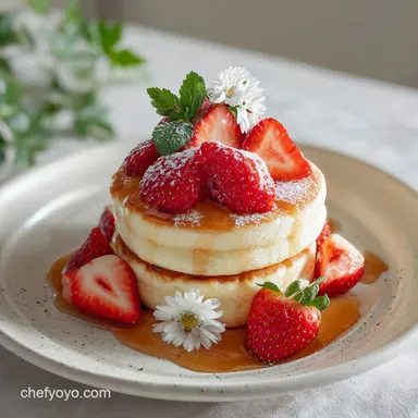 Jiggly Japanese Souffle Pancakes for 2 Servings