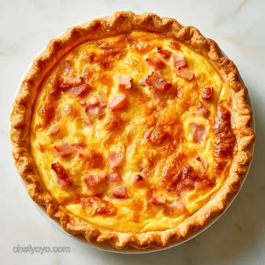 Julia Child Quiche with Turkey Bacon Recipe Card