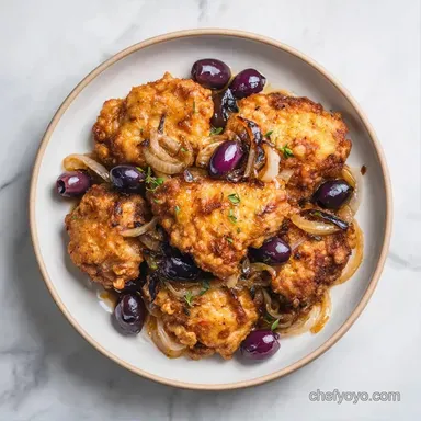 Kalamata Olive Chicken: Shattering Skin Recipe Card