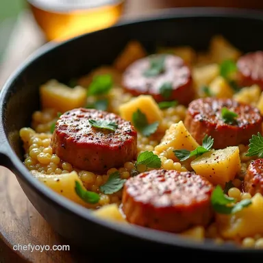 Cheap Keto Dinners Keto Cabbage Sausage Skillet Recipe Card