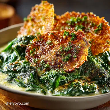 Keto Creamed Spinach The Parmesan Crisp Secret Recipe Card