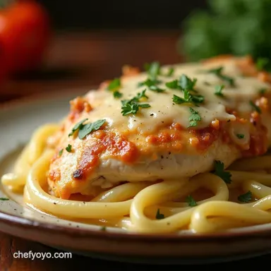 UltraCreamy Keto Crockpot Garlic Parmesan Chicken Recipe Recipe Card