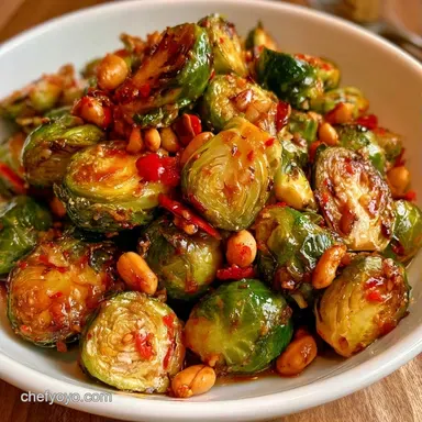 Crispy Kung Pao Brussels Sprouts Recipe Card