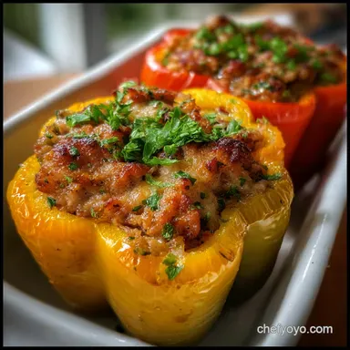 Turkey Stuffed Peppers Recipe: Savory Lean Dinner