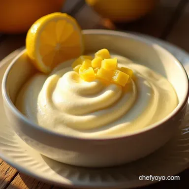 The Silken Dream Light Zesty Lemon Cottage Cheese Mousse Recipe Recipe Card