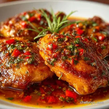 Lemon Red Pepper Chicken in 40 Minutes Recipe Card
