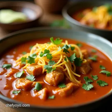 Smoky Low Carb Chicken Tortilla Soup Keto Healthy Recipe Card