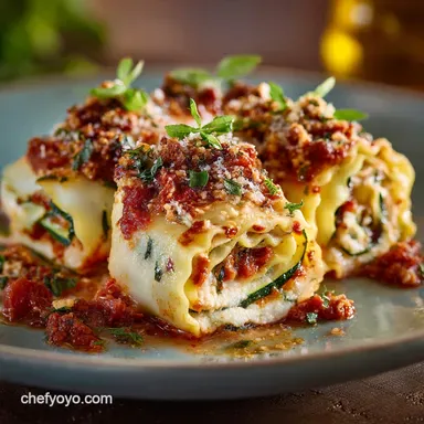 Foolproof Zucchini Lasagna Rolls Recipe GlutenFree Recipe Card
