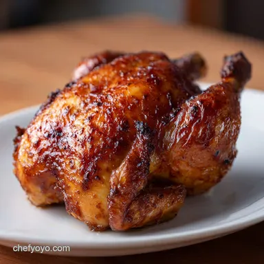 Roasted Half Chicken for 4 Servings: A Golden Crispy Method Recipe Card
