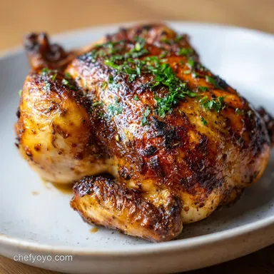 Roasted Half Chicken for 4 Servings: A Golden Crispy Method