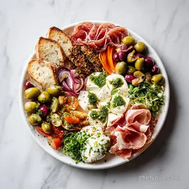 Make Ahead Antipasto Platter for 20 Servings