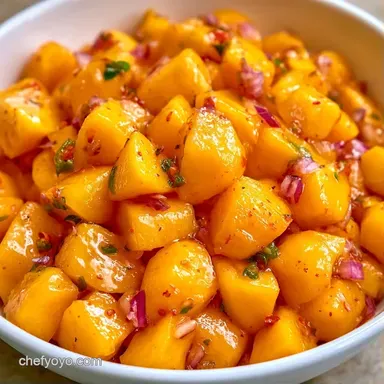 Mango Habanero Salsa Canning for 5 Pints Recipe Card