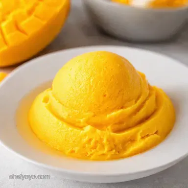 Mango Sorbet Recipe Fresh Mangos Make This Naturally Recipe Card