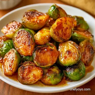 Maple Balsamic Roasted Sprouts: Crispy Recipe Card