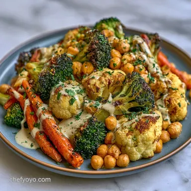 Maple Tahini Veggie Bowl for 4 Servings Recipe Card